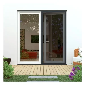 Insektenschutz Schiebetüren nach Maß. Millimetergenau nach Ihren Angaben gefertigt. Als einfache Tür oder Doppeltür erhältlich. 3 Gewebe zur Auswahl: Standard