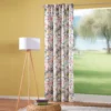 Verdi Collection Vorhang mit Schlaufenband - Blumenmuster | blickdicht
