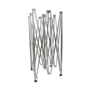 Das Faltpavillon Gestell 6 x 3m von Paramondo für den Pavillon PRO 30 ist aus hochwertigem Vollaluminium gefertigt und daher besonders belastbar und langlebig. Das Scherengestell des PRO 30 verfügt über eine Materialstärke von 1