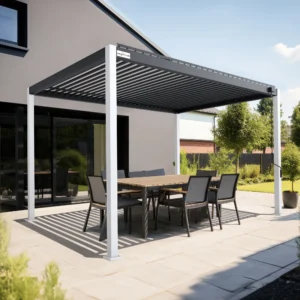 PERGOMONDO Pergola mit Lamellendach. Entdecken Sie das ganze Jahr über Luxus im Freien mit PERGOMONDO Pergolen! Willkommen im Reich der Outdoor-Entspannung! PERGOMONDO bringt Ihnen die ultimative Pergola mit Lamellendach