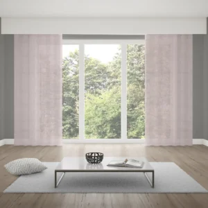 Verdi Collection Gardine mit Schlaufenband + Leinen-Optik | halbtransparent