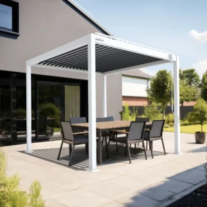 PERGOMONDO Pergola mit Lamellendach. Entdecken Sie das ganze Jahr über Luxus im Freien mit PERGOMONDO Pergolen! Willkommen im Reich der Outdoor-Entspannung! PERGOMONDO bringt Ihnen die ultimative Pergola mit Lamellendach