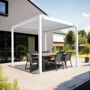 PERGOMONDO Pergola mit Lamellendach. Entdecken Sie das ganze Jahr über Luxus im Freien mit PERGOMONDO Pergolen! Willkommen im Reich der Outdoor-Entspannung! PERGOMONDO bringt Ihnen die ultimative Pergola mit Lamellendach