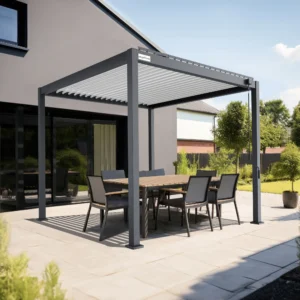 PERGOMONDO Pergola mit Lamellendach. Entdecken Sie das ganze Jahr über Luxus im Freien mit PERGOMONDO Pergolen! Willkommen im Reich der Outdoor-Entspannung! PERGOMONDO bringt Ihnen die ultimative Pergola mit Lamellendach