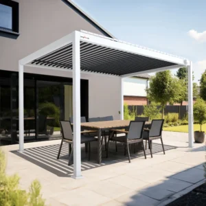 PERGOMONDO Pergola mit Lamellendach. Entdecken Sie das ganze Jahr über Luxus im Freien mit PERGOMONDO Pergolen! Willkommen im Reich der Outdoor-Entspannung! PERGOMONDO bringt Ihnen die ultimative Pergola mit Lamellendach