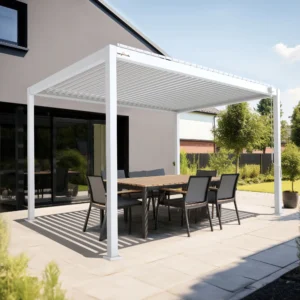 PERGOMONDO Pergola mit Lamellendach. Entdecken Sie das ganze Jahr über Luxus im Freien mit PERGOMONDO Pergolen! Willkommen im Reich der Outdoor-Entspannung! PERGOMONDO bringt Ihnen die ultimative Pergola mit Lamellendach
