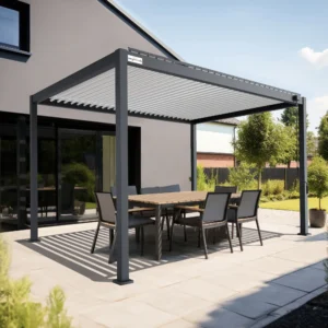 PERGOMONDO Pergola mit Lamellendach. Entdecken Sie das ganze Jahr über Luxus im Freien mit PERGOMONDO Pergolen! Willkommen im Reich der Outdoor-Entspannung! PERGOMONDO bringt Ihnen die ultimative Pergola mit Lamellendach