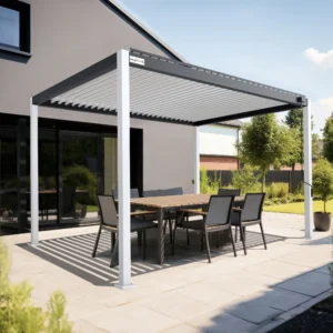 PERGOMONDO Pergola mit Lamellendach. Entdecken Sie das ganze Jahr über Luxus im Freien mit PERGOMONDO Pergolen! Willkommen im Reich der Outdoor-Entspannung! PERGOMONDO bringt Ihnen die ultimative Pergola mit Lamellendach