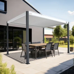 PERGOMONDO Pergola mit Lamellendach. Entdecken Sie das ganze Jahr über Luxus im Freien mit PERGOMONDO Pergolen! Willkommen im Reich der Outdoor-Entspannung! PERGOMONDO bringt Ihnen die ultimative Pergola mit Lamellendach