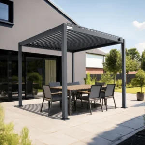 PERGOMONDO Pergola mit Lamellendach. Entdecken Sie das ganze Jahr über Luxus im Freien mit PERGOMONDO Pergolen! Willkommen im Reich der Outdoor-Entspannung! PERGOMONDO bringt Ihnen die ultimative Pergola mit Lamellendach