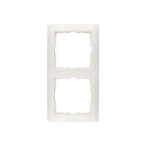 2-Fach Rahmen (10128989) senkrecht/waagerecht aus dem Programm System S.1 von Berker in polarweiß.