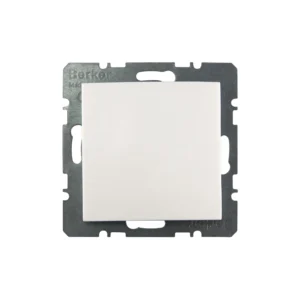 Lichtschalter bestehend aus Schalterwippe (16208989) und Wechselschalter-Einsatz (3036) aus dem Programm System S.1 von Berker in polarweiß.