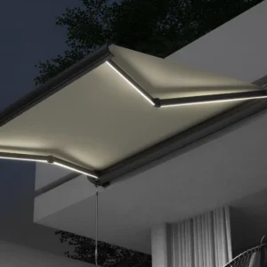 Kassettenmarkise Curve LED | 5 x 3