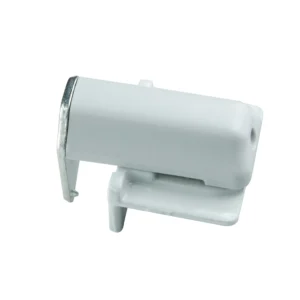 DELPHOS Klemmträger inkl. Schraube für Spannschuh in der Farbe Hellgrau. Der Klemmträger dient zur Befestigung auf dem Fensterrahmen. Für die Anbringung ist kein Bohren in den Rahmen nötig. Eine erneute Montage bzw. Demontage ist jederzeit möglich.