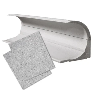 DiHa Roka-Ass Perfekt für Rollladen Rundkasten | 240mm Kastendeckel Dämmung | 3-teilige runde Kastendämmung mit einer Länge von 1000mm. Set inkl. DiHa Roka-Ass Rollladenkasten-Seitenteildämmung aus Neopor (2er Pack). Dieses Altbau-Sanierungs-System besteht aus hochwertigem Neopor mit einer Wärmeleitfähigkeit von 0