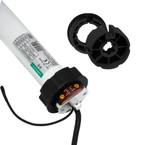 Elektromechanischer Markisenmotor JAROLIFT Uni 78 Funk. Geeignet für Markisen-Nutwellen von 78 mm. Steuerbar über einen eingebauten Funkempfänger