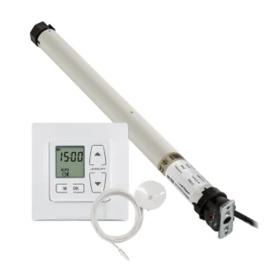 JAROLIFT UNIVERSAL Rollladenmotor Uni 40 im Motor-Komplettset! Set inkl. Rollladen-Zeitschaltuhr Thor mit 0