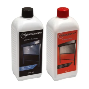 Rollladen-Pflegeset aus rojaclean (Spitzen-Reiniger) und rojagard (Konservierer) für Rollladen