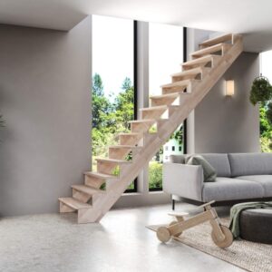 Holztreppe Intercon® Nizza | gerader Verlauf