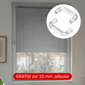 Die VICTORIA M Alujalousien sind mm-genau maßgefertigt und qualitätsgeprüft. Jalousien eignen sich ideal als moderner und zugleich dekorativer Sicht- und Sonnenschutz für jeden Raum. Die beweglichen Lamellen sind 25 mm breit und bestehen aus hochwertigem Aluminium. Je nach Justierung kann der Lichteinfall individuell reguliert werden. Sie erhalten die Alu-Jalousien nach Maß in einer Breite und Höhe von 30 bis 250 cm