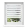Klemmfix Doppelrollo für Fenster 100 x 230 cm in weiss aus dem Hause VICTORIA M. Doppelrollo mit Kettenzugbedienung fügen sich perfekt in Ihre Räumlichkeiten ein. Durch die durchdachte Befestigung