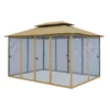 Moskitonetz-Wand für Comfort Gartenpavillon | beige