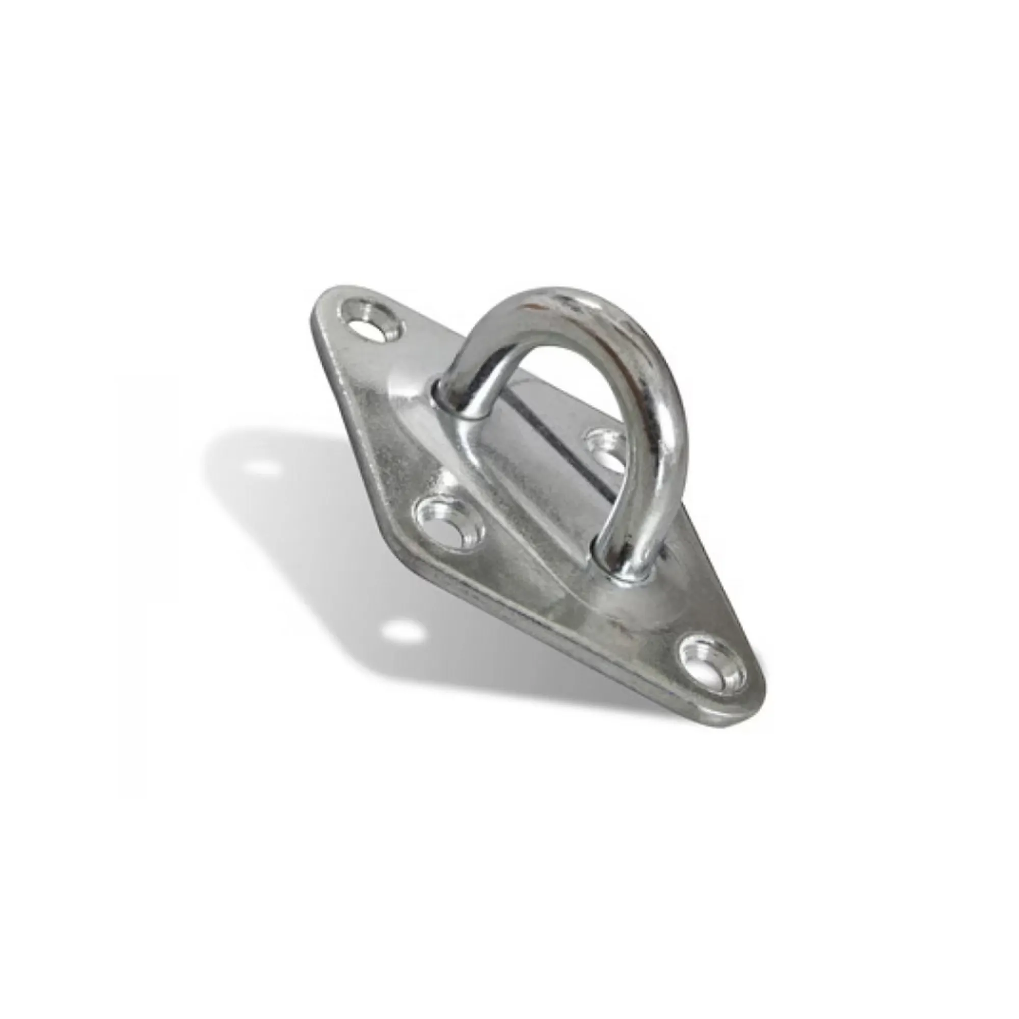 Die JAROLIFT Wand- / Deckenöse mit rautenförmiger Grundplatte und vier Befestigungslöchern ist aus V2A Edelstahl hergestellt und selbst bei höchster mechanischer Beanspruchung nicht rostend! Sie eignet sich besonders zur Befestigung eines Sonnensegels an Wänden oder Decken aus Stahl