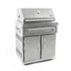 BRENNA Edelstahl-Erweiterungsmodul Holzkohlegrill MKG-400 Premium. Holzkohlegrill als Outdoorküchen-Modul aus massivem Edelstahl. Massive Edelstahlroste mit acht Millimeter Durchmesser. Holzkohle-Schubladen-System für ein einfaches Nachlegen der Grillkohle. Brennraumteiler für verschiedene Temperaturzonen inklusive. Großer Unterschrank mit zwei Türen.