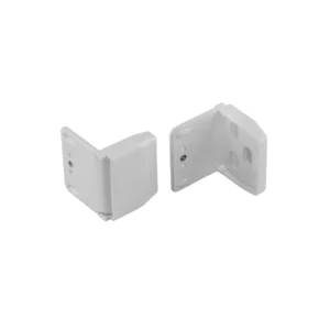 COSIFLOR Montagewinkel inkl. Abdeckkappe und Schrauben in der Farbe Grau (2er Pack). Die Montagewinkel sind zur Befestigung von COSIFLOR Plissees auf dem Fenster oder an der Wand geeignet.
