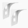 Deckenhalterung für Kassettenmarkise Curve LED | weiß