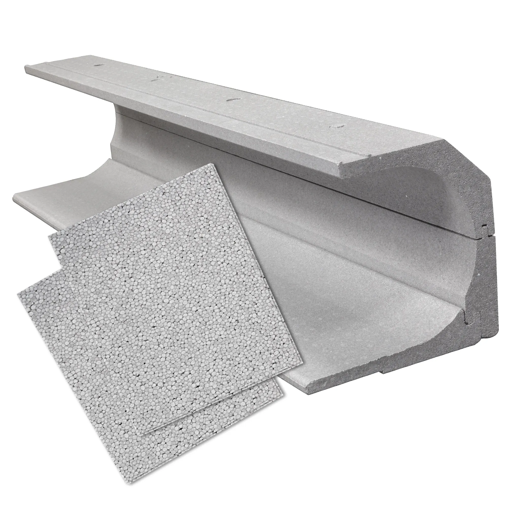 DiHa Roka-Ass Perfekt für Rollladen mit eckigem Kasten | 240mm Kastendeckel Dämmung | 3-teilige runde Kastendämmung mit einer Länge von 1000mm. Set inkl. DiHa Roka-Ass Rollladenkasten-Seitenteildämmung aus Neopor (2er Pack). Dieses Altbau-Sanierungs-System besteht aus hochwertigem Neopor mit einer Wärmeleitfähigkeit von 0