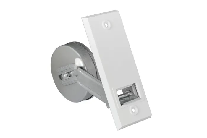 Rollladen Einlass-Gurtwickler (104 mm Lochabstand) inkl. Gurtwickler-Abdeckplatte
