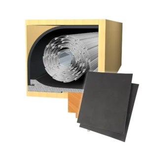 Energiespar Rollladendämmung 13mm (100 x 50cm) inkl. Deckeldämmung 100 x 24cm und Rollladenkasten-Seitenteildämmung 13mm (300 x 330mm) aus dem Hause JAROLIFT. Mit der Rollladenkasten-Dämmung dichten Sie Ihren Rollladenkasten perfekt ab und senken Energiekosten. Sie erhalten hier das Rollladenkasten-Dämmungsset