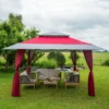 Faltpavillon Weekend | Dach 4 x 4 m für Gestell 3 x 3 m + 4 Stützenverkleidungen