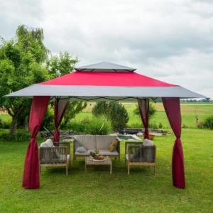 Faltpavillon Weekend | Dach 4 x 4 m für Gestell 3 x 3 m + 4 Stützenverkleidungen