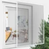 Insektenschutz Spannrahmen-Fliegengitter Profi Line 120 x 150cm in weiss (RAL 9016) für Fenster aus dem Hause JAROLIFT. Der Spannrahmen ist für Fenster mit einer Größe von max. 120 x 150 cm geeignet und kann selbst einfach auf die benötigte Fenstergröße gekürzt werden. Das Fenster Insektenschutz-Fliegengitter schützt vor Mücken