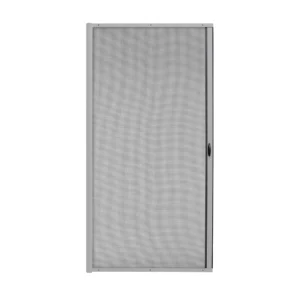 Die 3 in 1 Fliegengittertür / Türrollo Zanzara | Rahmen: Aluminium | 125 x 220 cm