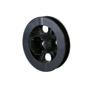 JAROLIFT Gurtscheibe 170mm mit Walzenkapsel SW60 - außenl. Achsstift (134100) | Die JAROLIFT Rollladen-Gurtscheibe mit Kugellageraufnahme und Walzenkapsel aus belastbarem PVC-Kunststoff wird mit einer Selbstschneideschraube fixiert