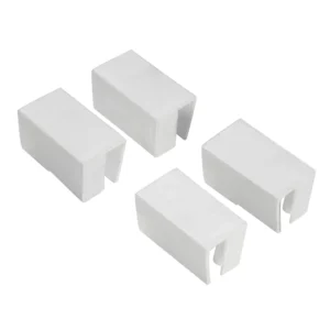Passende Plastikkappen für den Schiebfix / Easy Slide Insektenschutzrahmen im Set. Das Set beinhaltet 4 Kappen in weiß für den kompletten Austausch der Schiebfix-Plastikkappen der Klemmfix Insektenschutz-Serie.