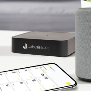 Smart-Home-Bridge JS | Matter-Standard. Für ein intelligent vernetztes Zuhause. Einfache Installation per App. Sichere Verschlüsselungstechnik. Kompatibel mit Alexa
