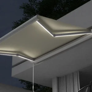 Kassettenmarkise Curve LED | 5 x 3