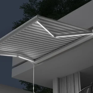 Kassettenmarkise Curve LED | 5 x 3