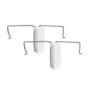 Slim Klemmhalter für Cosiflor / Delphos Plissees VS2 | 2 Stück