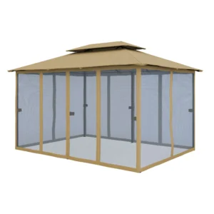Moskitonetz-Wand für Comfort Gartenpavillon | beige