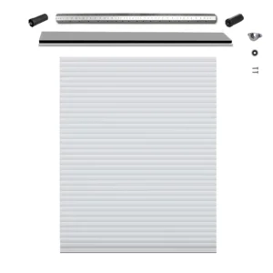 Rollladenpanzer Einbauset / Behang Komplettset nach Maß | JAROLIFT Rollladen. JAROLIFT Rollladenpanzer-Einbauset nach Maß. Das Rollladenpanzer-Einbauset nach Maß eignet sich ideal zum Sanieren von Unterputz- oder Neubau-Rollläden. Der Rollladenbehang ist „made in EU“ und steht für bewährte Qualität von JAROLIFT. Den Behang können Sie in den Ausführungen Aluminium oder PVC wählen. Die PVC-Behang besteht aus schwer entflammbaren Hart-PVC. Er zeichnet sich vor allem durch seine Säure- und Witterungsbeständigkeit aus. Zudem ist er licht- und wetterecht. Der Aluminium-Rollladenpanzer ist aus rollenverformten Aluprofilen gefertigt. Die Profile wurden mit Polyurethan (PU) ausgeschäumt. Die hohe Dichte der Ausschäumung ist auch der Grund für die besondere Stabilität des Rollladenprofils und seine hervorragenden wärmedämmenden Eigenschaften. Optional können Sie zum Rollladenbehang auch eine Rollladenwelle