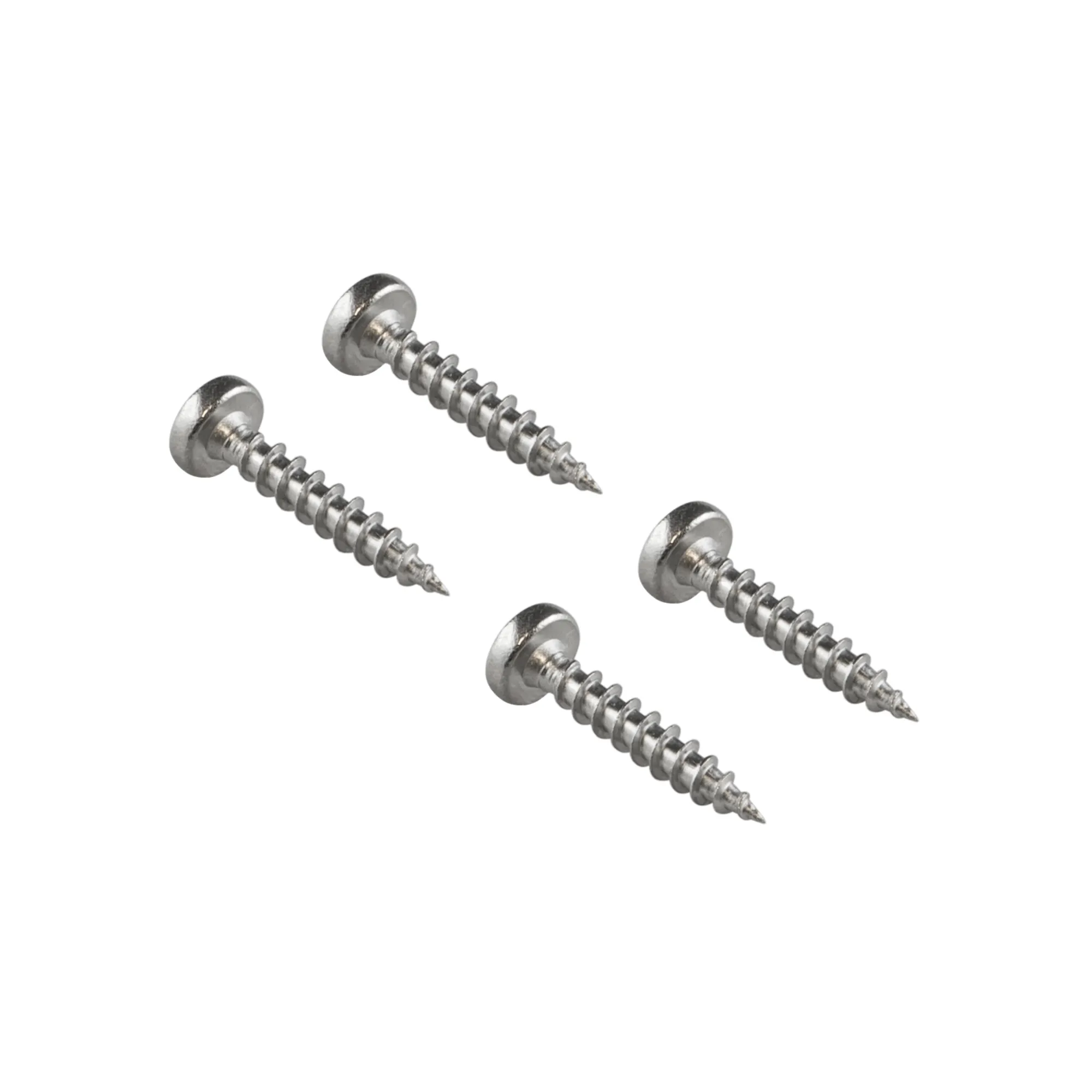Das DELPHOS Schraubenset für die Glasleistenmontage enthält 4 Schrauben. Diese dienen zur Befestigung von Plissees mit dem DELPHOS System in der Glasleiste.