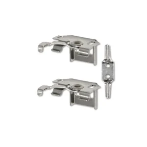 VICTORIA M Aluminium Jalousie Ersatzteil-Set für Fenster-Jalousien oder Tür-Jalousien. 2er Jalousie-Universalhalter Set inkl. Kindersicherung. Passend für alle VICTORIA M Aluminium Jalousien mit 25 mm Kopfleiste. Einfacher Wechsel defekter Teile.