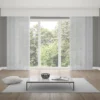 Verdi Collection Gardine mit Schlaufenband + Leinen-Optik | halbtransparent