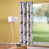 Verdi Collection Vorhang mit Schlaufenband - Blumenmuster | blickdicht