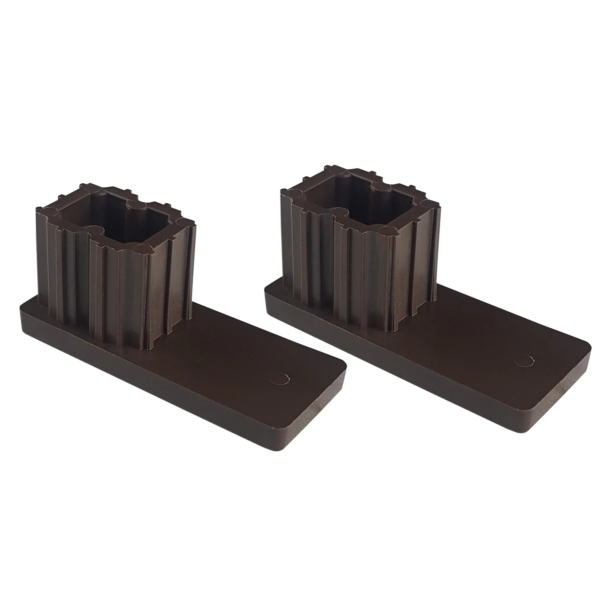 Verschlusskappe für Rollladen-Führungsschienen PP 53 (53 x 22 mm) | 2er Set